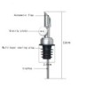 Dop pentru ulei de măsline din oțel inoxidabil 304, dop, dop, sos, oțet, duză de turnare deschisă automată, dop pentru sticla de