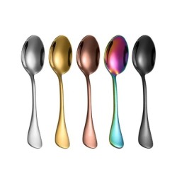 6 buc. Linguri de cafea din oțel inoxidabil pentru desert Înghețată Ceai amestecat Linguri mici Accesorii de bucătărie Set mini 