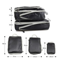 Geantă de depozitare de călătorie cuburi de ambalare compresibile, pliabilă, impermeabilă, valiza de călătorie din nailon, porta