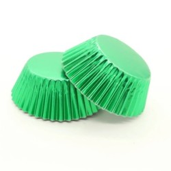 100 de bucăți din folie metalica pentru cupcake, cutii de hârtie pentru brioșe, cești de copt, aur roz, nuntă, ziua de naștere, 