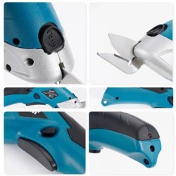 Foarfece electrice multifuncționale de 3,6 V Mașină de tăiat țesături Foarfece pentru piele cu lame din oțel tungsten Instrument