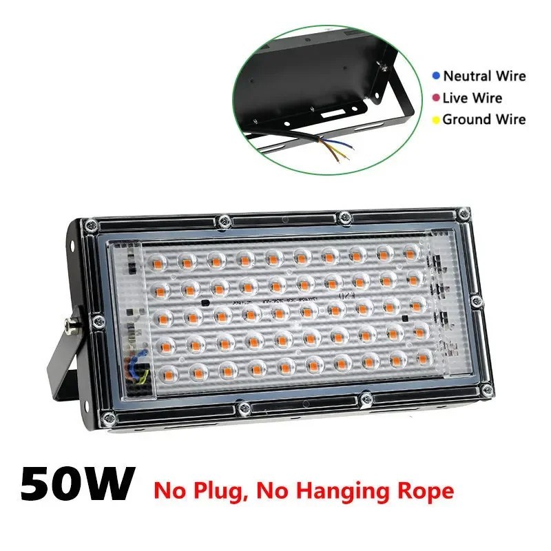 Lampă Phyto 50W 100W 300W Fitolampă pentru plante Led cu spectru complet Cultivator de plante Cultivator de interior Lampă de cr