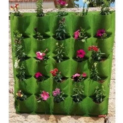 NOI Buzunare pentru agățat de perete Saci de plantare Ghiveci de flori Grădină de casă Sac de cultivare Jardinier de grădină Suc