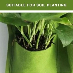 NOI Buzunare pentru agățat de perete Saci de plantare Ghiveci de flori Grădină de casă Sac de cultivare Jardinier de grădină Suc