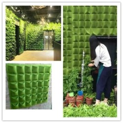 NOI Buzunare pentru agățat de perete Saci de plantare Ghiveci de flori Grădină de casă Sac de cultivare Jardinier de grădină Suc