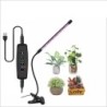 Lumină de creștere cu LED USB, spectru complet temporizat pentru cort pentru plante, seră, sistem de creștere hidroponică, pentr