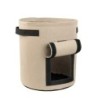 1 sac de plantare de cartofi din pâslă, cu diametru mare, sac pentru răsaduri de plante, găleată nețesată pentru cultivarea cart