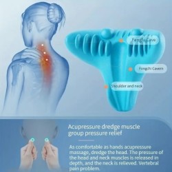 Nouă pernă de masaj cu gravitație Dispozitiv de masaj pentru vertebre cervicale Dispozitiv de tracțiune a coloanei vertebrale Pe