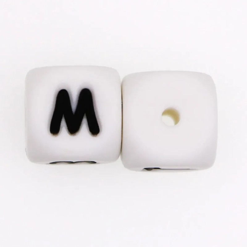 LOFCA 10 buc 12 mm margele din silicon cu litere Accesorii pentru bijuterii DIYPentru a face bratari margele cu alfabet englezes