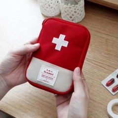 Mini geantă portabilă pentru medicamente Trusă de prim ajutor de călătorie Geanta pentru medicamente Geanta de depozitare Kit de