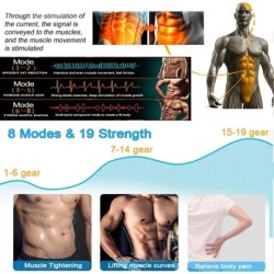 Stimulator muscular electric EMS, reîncărcabil, terapie prin masaj pentru întregul corp, ameliorarea durerii, instrument pentru 