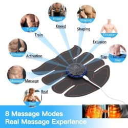 Stimulator muscular electric EMS, reîncărcabil, terapie prin masaj pentru întregul corp, ameliorarea durerii, instrument pentru 