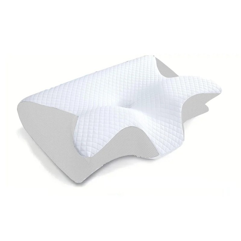 1 buc pernă cervicală din spumă cu memorie, pernă ortopedică cu contur ergonomică 2 în 1 pentru dureri de gât, perne de sprijin 