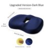 Pernă de scaun din spumă cu memorie Set de perne de sprijin pentru spate pentru talie, ortopedică, ergonomică, pentru ameliorare