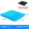 Pernă de scaun cu gel de vară, respirabilă, design de tip fagure, pentru ameliorarea presiunii, durerile de coczeu din spate - b