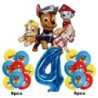 17 bucăți de desene animate PAW Patrol decorațiuni pentru ziua de naștere, film din aluminiu, set de baloane digitale, Chase pen