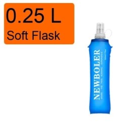 Sticlă de apă moale de 250 ml 500 ml Flacon pliabil pliabil TPU moale pentru alergare hidratare ack geantă de talie vestă SD09 S