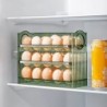 Cutie de depozitare pentru ouă, frigider, organizator, containere pentru alimente, pentru păstrarea în stare proaspătă a ouălor,