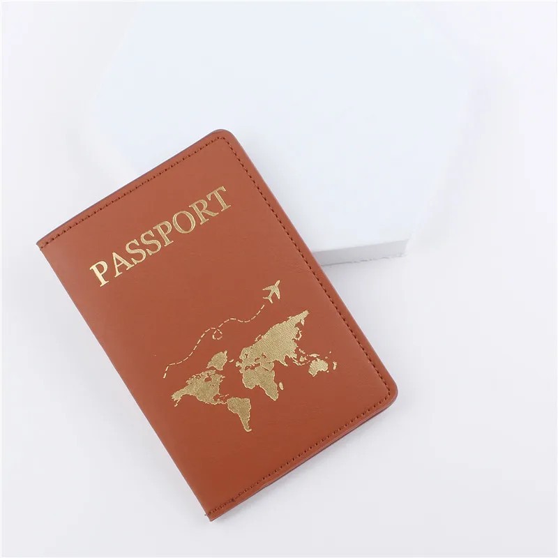 1 buc din piele PU hartă pașaport husă suport card portofel de modă accesorii ușoare de călătorie pentru zbor pentru femei sau b