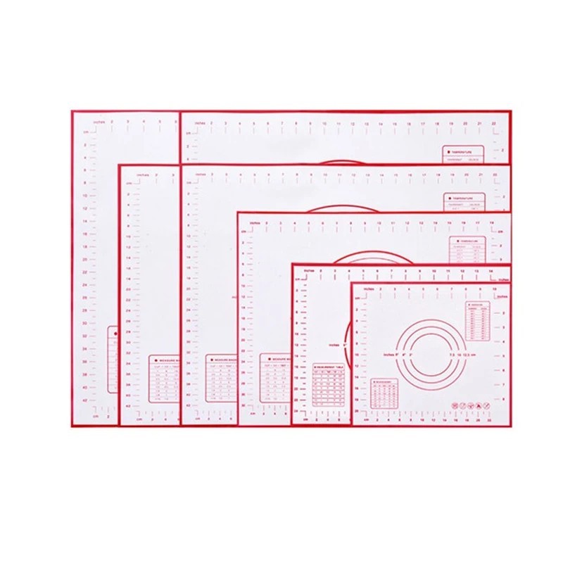 Supradimensionat 80/70/60cm Covoraș din silicon pentru copt Covoraș pentru patiserie Tampă pentru frământare Crepe de bucătărie 