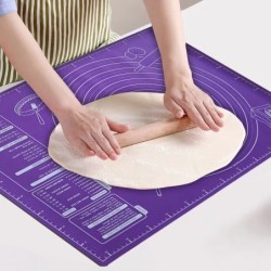 60/50/40cm Tampă de silicon Covoraș de copt Foaie Covoraș de frământat Covoraș de aluat pentru Bucătărie Rulare Aluat Pizza Alua