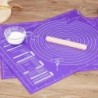 60/50/40cm Tampă de silicon Covoraș de copt Foaie Covoraș de frământat Covoraș de aluat pentru Bucătărie Rulare Aluat Pizza Alua