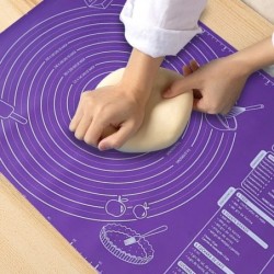 60/50/40cm Tampă de silicon Covoraș de copt Foaie Covoraș de frământat Covoraș de aluat pentru Bucătărie Rulare Aluat Pizza Alua
