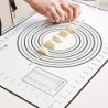 60/50/40cm Tampă de silicon Covoraș de copt Foaie Covoraș de frământat Covoraș de aluat pentru Bucătărie Rulare Aluat Pizza Alua