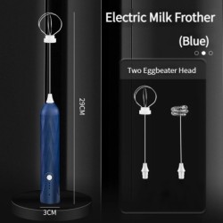 1 buc Batător de ouă electric cu 3 viteze Spumator de lapte Mixer portabil USB Bată de cafea de mână Dispozitive de bucătărie de