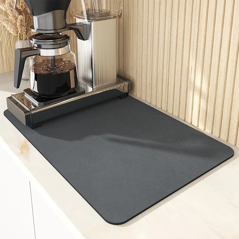 Covoraș mare de bucătărie super absorbant Covoraș de scurgere pentru vase de cafea Covoraș de uscare Covoraș de scurgere pentru