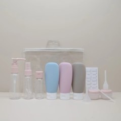 Set de sticle reîncărcabile de călătorie 11 buc. 50 ml 80 ml 10 g recipient gol în stil nordic loțiune cosmetică portabilă spray