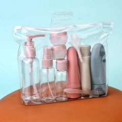 Set de sticle reîncărcabile de călătorie 11 buc. 50 ml 80 ml 10 g recipient gol în stil nordic loțiune cosmetică portabilă spray
