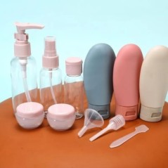 Set de sticle reîncărcabile de călătorie 11 buc. 50 ml 80 ml 10 g recipient gol în stil nordic loțiune cosmetică portabilă spray