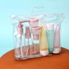 Set de sticle reîncărcabile de călătorie 11 buc. 50 ml 80 ml 10 g recipient gol în stil nordic loțiune cosmetică portabilă spray
