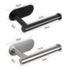 Suport hârtie igienică fără găurire SUS304 Dispenser autoadeziv de perete din oțel inoxidabil pentru prosoape pentru baie, bucăt
