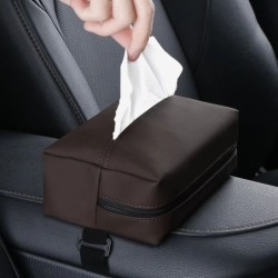 SEAMETAL Suport pentru cutie de șervețele din piele Nappa Consolă centrală pentru mașină Cotieră Cutie pentru șervețele Parasola