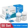 Cofoe Yice Contor de glucoză din sânge Benzi de testare lancete Glucometru Monitor de zahăr din sânge Pentru tester de diabet Di