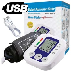 Îngrijirea sănătății Tensiometre digitale LCD de braț Monitor de tensiune arterială Contor de ritm cardiac Sfigmomanometru manșe