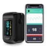 HealthTree Pulsoximetru pentru degete Saturație de oxigen din sânge SpO2 PI Oximetro De Dedo Pulsioximetro Oximetru Bluetooth AP
