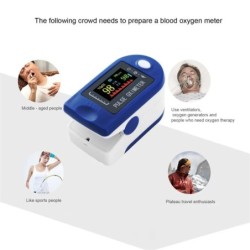 Oximetru medical pentru degete Oximetru digital cu puls pentru vârful degetului Contor de saturație a oxigenului din sânge Clip 