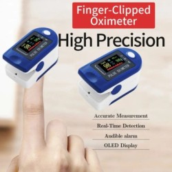 Oximetru medical pentru degete Oximetru digital cu puls pentru vârful degetului Contor de saturație a oxigenului din sânge Clip 
