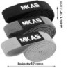 MKAS Set de benzi cu buclă de rezistență lungă, unisex, pentru fitness, yoga, benzi elastice, cerc pentru șold, coapsă, bandă gh