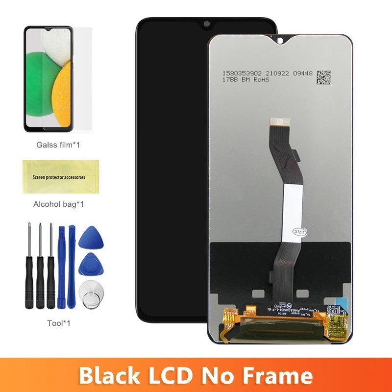 Ecran original de 6,53 inchi cu cadru pentru Xiaomi Redmi Note 8 Pro 2015105 M1906G7I Ecran LCD + ansamblu digitizator ecran tac