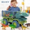 Jucării de mașină pentru băieți Camion cu dinozaur Transport vehicul Vehicul Dino Animal Model Tyrannosaurus Rex Joc de camion C