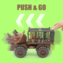 Jucării de mașină pentru băieți Camion cu dinozaur Transport vehicul Vehicul Dino Animal Model Tyrannosaurus Rex Joc de camion C