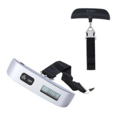 Cântar electronic digital pentru bagaje de 50 kg/110 lb Cântar portabil pentru valiză agățat cântar cu mâner pentru geantă de că