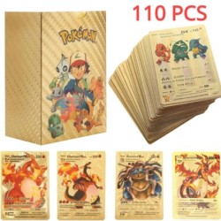 11-110 bucăți Pokemon engleză germană spaniolă franceză cărți de joc Charizard Vmax Gx rare Pikachu Battle Trainer jucării de ca