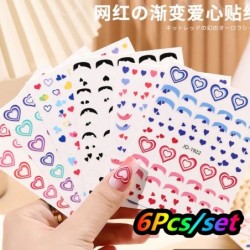 5 * 24 buc 120 buc Sfaturi pentru unghii cu desene animate pentru copii de Crăciun Set de unghii false pentru fete drăguțe color