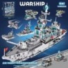 Car de război al marinei, navă, barcă armată, avion, model, nave de război, blocuri de construcție, set de construcție pentru bă