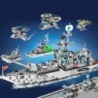 Car de război al marinei, navă, barcă armată, avion, model, nave de război, blocuri de construcție, set de construcție pentru bă